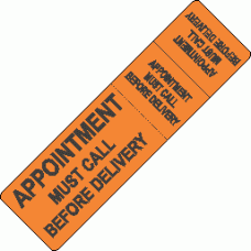 HazTab (Appointment Must Call Before Delivery) Bill of Lading and Shipping Document Marker