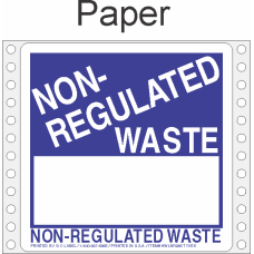 Non Regulated Material Paper Labels HWL266P