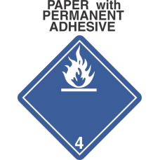 Dangerous When Wet Class 4.3 Paper International Wordless Labels