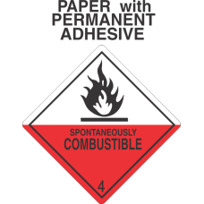 Spontaneously Combustible Class 4.2 Paper Labels