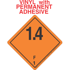 Explosive Class 1.4F Wordless (International) Vinyl Labels