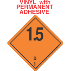 Explosive Class 1.5D Wordless (International) Vinyl Labels