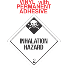 Inhalation Hazard Class 2.3 Vinyl Labels