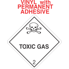 Toxic Gas Class 2.3 Vinyl Labels