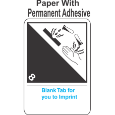 (Blank) Corrosive Class 8 Proper Shipping Name (Extended) Paper International Wordless Labels