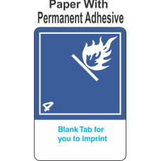(Blank) Dangerous When Wet Class 4.3 Proper Shipping Name (Extended) Paper International Wordless Labels