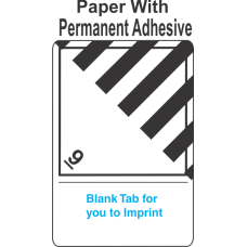 (Blank) Miscellaneous Dangerous Goods Class 9 Proper Shipping Name (Extended) Paper Labels