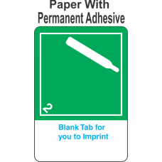 (Blank) Non-Flammable Gas Class 2.2 Proper Shipping Name (Extended) Paper International Wordless Labels