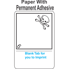 (Blank) Poison Class 6.2 Proper Shipping Name (Extended) Paper International Wordless Labels