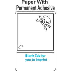 (Blank) Toxic Gas Class 2.3 Proper Shipping Name (Extended) Paper International Wordless Labels