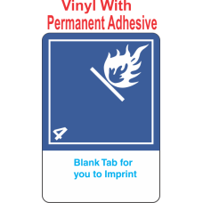 (Blank) Dangerous When Wet Class 4.3 Proper Shipping Name (Extended) Vinyl International Wordless Labels