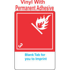 (Blank) Flammable Class 3 Proper Shipping Name (Extended) Vinyl International Wordless Labels