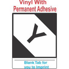 (Blank) Limited Quantity Proper Shipping Name Vinyl Labels (With Y)