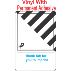 (Blank) Miscellaneous Dangerous Goods Class 9 Proper Shipping Name (Extended) Vinyl Labels