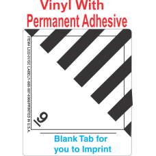 (Blank) Miscellaneous Dangerous Goods Class 9 Proper Shipping Name Vinyl Labels