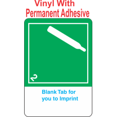 (Blank) Non-Flammable Gas Class 2.2 Proper Shipping Name (Extended) Vinyl International Wordless Labels