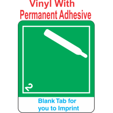 (Blank) Non-Flammable Gas Class 2.2 Proper Shipping Name Vinyl International Wordless Labels