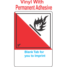 (Blank) Spontaneously Combustible Class 4.2 Proper Shipping Name (Extended) Vinyl International Wordless Labels