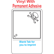 (Blank) Toxic Gas Class 2.3 Proper Shipping Name (Extended) Vinyl International Wordless Labels
