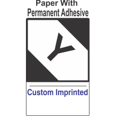 Limited Quantity Custom Imprinted Shipping Name (Extended) Paper Labels (With Y)