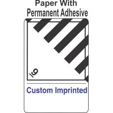 Miscellaneous Dangerous Goods Class 9 Custom Imprinted Shipping Name (Extended) Paper Labels