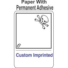 Toxic Class 6.1 Custom Imprinted Shipping Name (Extended) Paper Int Wordless Labels