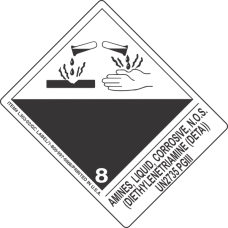 Amines, Liquid, Corrosive, N.O.S. (Diethylenetriamine (Deta)) UN2735 PGIII