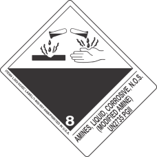 Amines, Liquid, Corrosive, N.O.S. (Modified Amine) UN2735 PGII