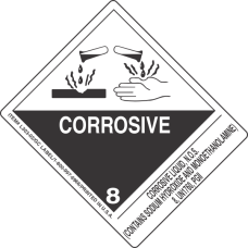 Corrosive Liquid, N.O.S. (Contains Sodium Hydroxide And Monoethanolamine) 8, UN1760, PGII