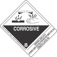 Corrosive Liquid, N.O.S. (Hydrofluoric Acid Solution With Not More That 30 Per Cent Strength) 8, UN1760, PGII