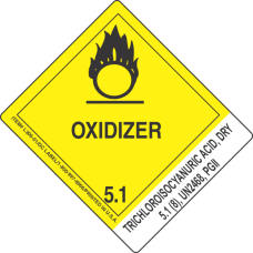 Trichloroisocyanuric Acid, Dry 5.1 (8), UN2468, PGII