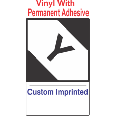 Limited Quantity Custom Imprinted Shipping Name (Extended) Vinyl Labels (With Y)