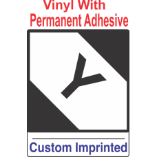 Limited Quantity Custom Imprinted Shipping Name Vinyl Labels (With Y)