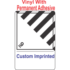 Miscellaneous Dangerous Goods Class 9 Custom Imprinted Shipping Name (Extended) Vinyl Labels