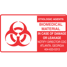 Etiologic Agent Biomedical Material Label