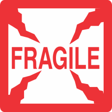 Fragile 4x4 Red and White Label