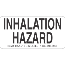 Inhalation Hazard 2in x 1in Label