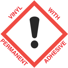 2 inch x 2 inch GHS Exclamation Mark Vinyl Label
