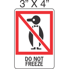 Pictorial Do Not Freeze Label 3in x 4in