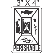 Pictorial Perishable Label 3in x 4in