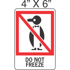 Pictorial Do Not Freeze Label 4in x 6in