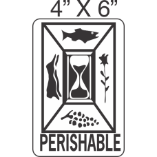 Pictorial Perishable Label 4in x 6in