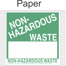 Non-Hazardous Waste Paper Labels HWL365P