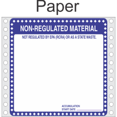 Non Regulated Material Paper Labels HWL276P