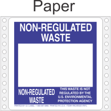 Non-Regulated Waste Paper Labels HWL250P