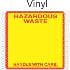 Hazardous Waste Vinyl Labels HWL155V