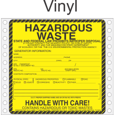 Hazardous Waste Washington Vinyl Labels HWL495WAV