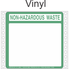 Non-Hazardous Waste Vinyl Labels HWL350V