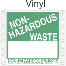 Non-Hazardous Waste Vinyl Labels HWL365V