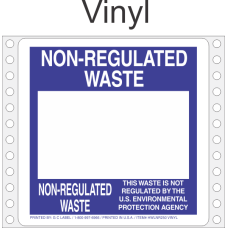 Non-Regulated Waste Vinyl Labels HWL250V